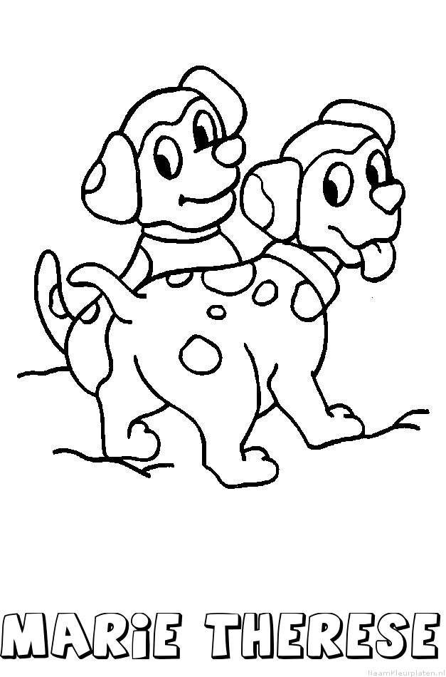 Marie therese hond puppies kleurplaat